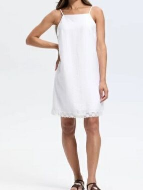 NWT Universal Thread White Lace-Trim Slip Dress XXL Cool Comfy Summer